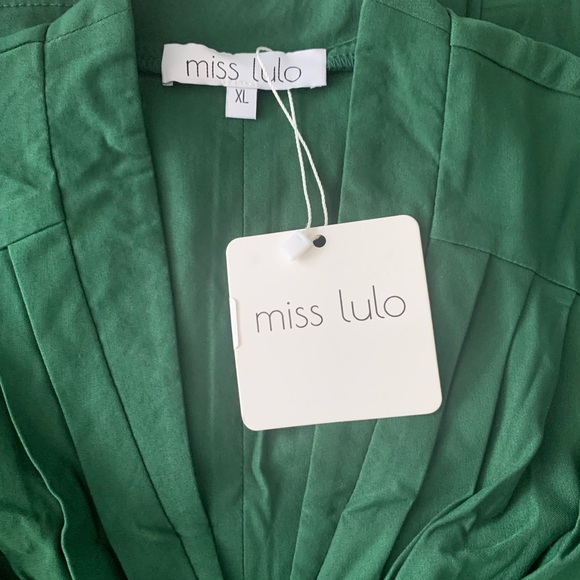 🎉HP🎉 ModCloth NWT Green Retro Midi Dress size XL - Picture 6 of 8